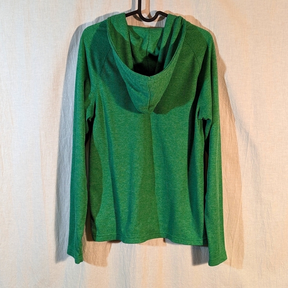 NoDak Hockey Fighting Hawks Hooded Henley Thermal Long Sleeve Shirt Small - Picture 3 of 5